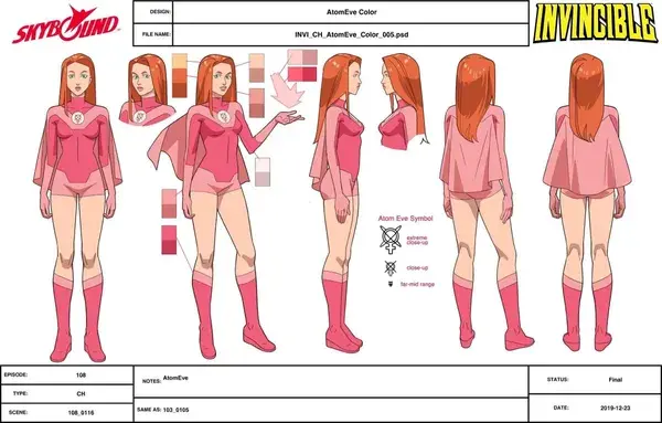 Atom Eve Character Design