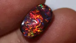 Trippy Psychedelic Colours Natural Boulder Opal Stone