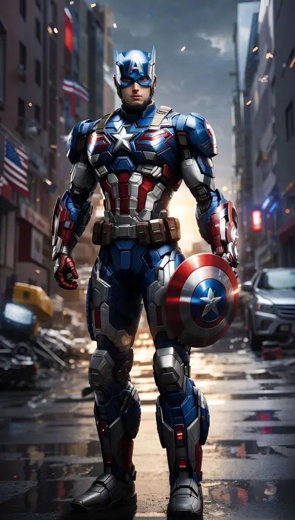 Captain America but transformers
