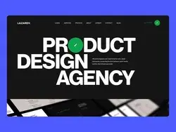 Smooth preloader & home for the design agency website | Lazarev.