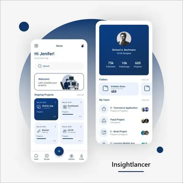 Project Management Mobile Application UI Design
