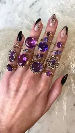 Vintage Purple Rings