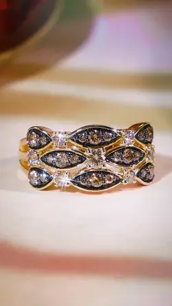 Venetian Mosaic Diamond and 14K Gold Ring - Kay