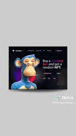 Monkey NFT Web Design