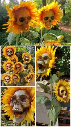 Skull Sunflowers Tutorial