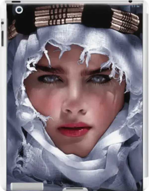 Brooke Shields 1983 Adventures In The Sahara, Colorized Ipad Snap Case by lexmil