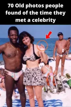 70 Old photos people found of the time they met a celebrity