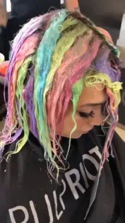 Rainbow hair