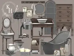 [KHD] Linen Bathroom Set