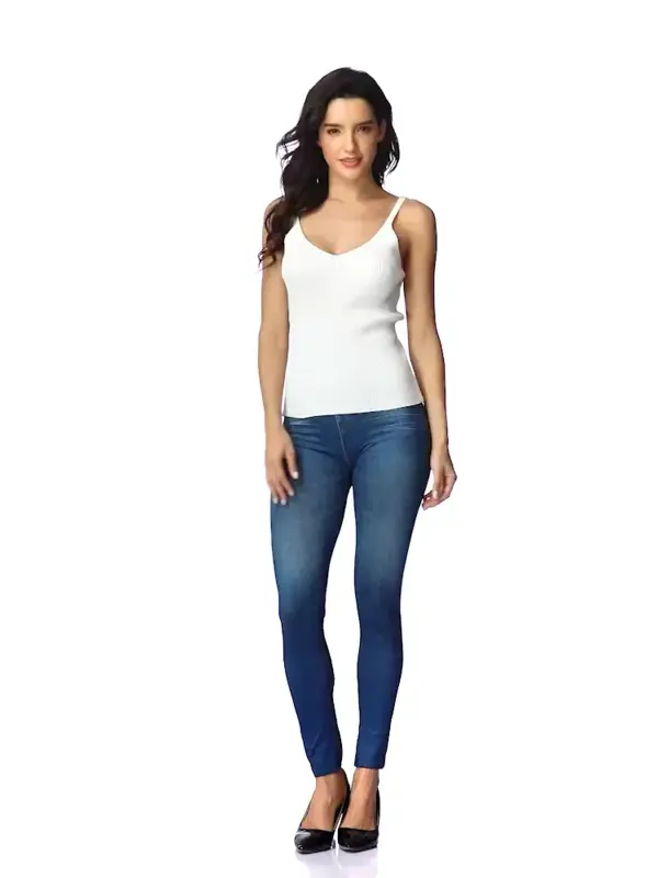 High Waist Denim Leggings For Women