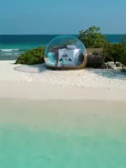 Beach Bubble suite in Maldives
