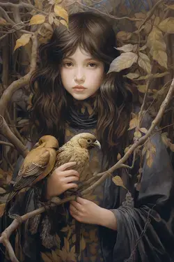 Girl with a Fauna and Flora, mj