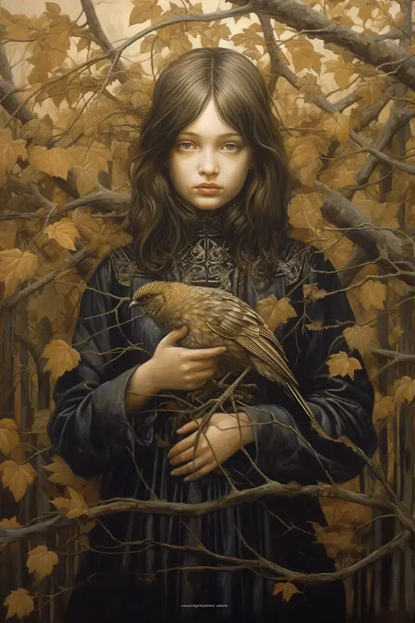 Girl with a Fauna and Flora, mj