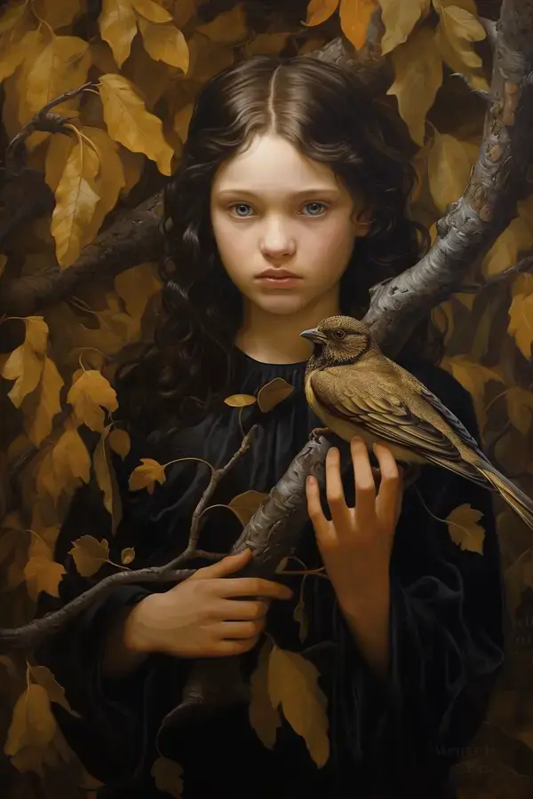 Girl with a Fauna and Flora, mj