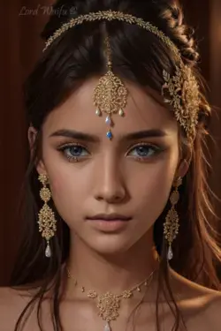 Enchanting Indian Beauty: A Close-Up Portrait