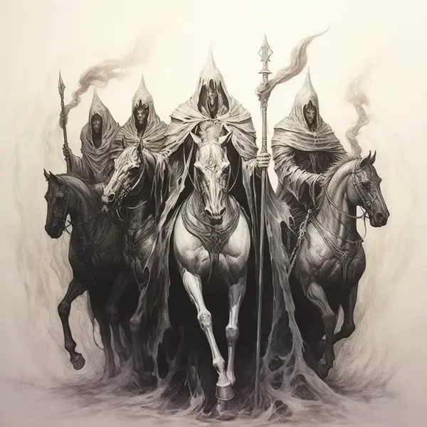 4 horsemen of apocalypse tattoo design