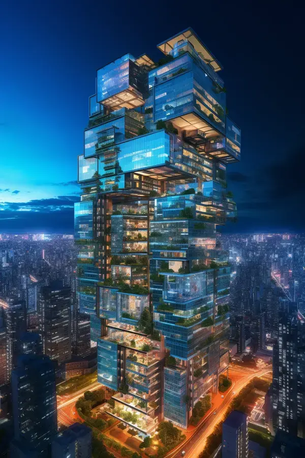 Architectural design of a future high-rise condo