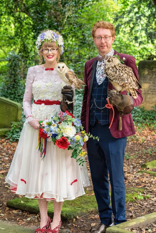 Quirky, Budget Friendly, Floral Themed Wedding with Lego, Dinosaurs, Alpacas & Gnomes!