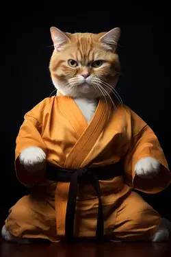 Ginger Karate Cat!