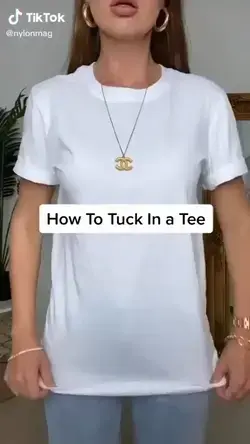 How to Tuck in a Tee | Fashion Life Hack for Girls |