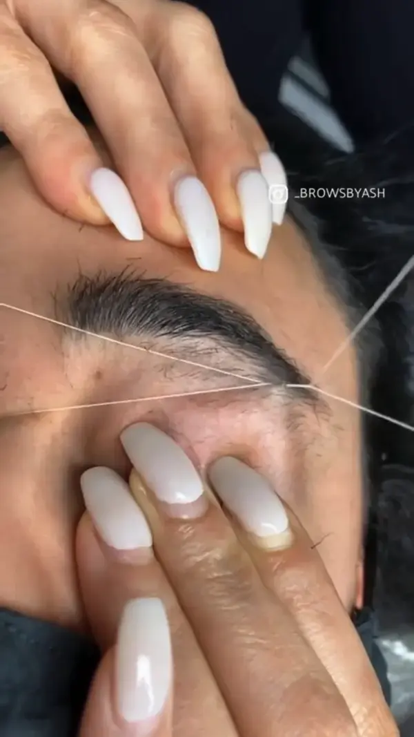 EYEBROWS THREADING TUTORIAL