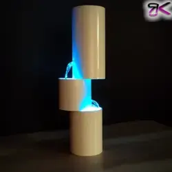Beautiful Tabletop Fountain Using PVC Pipes and LED
