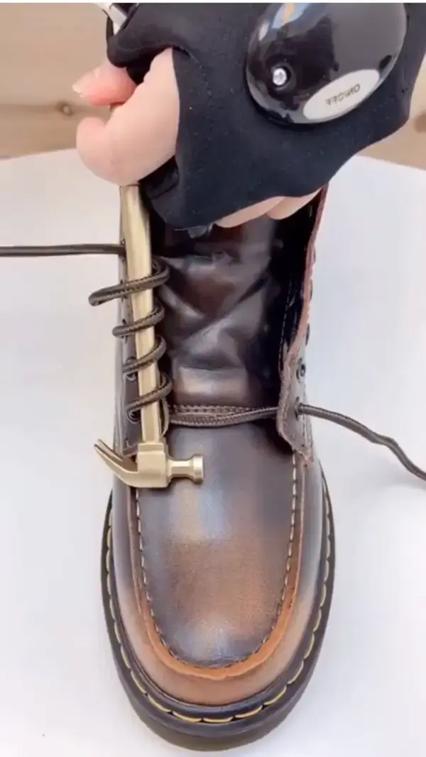 Creative way to tie your boot