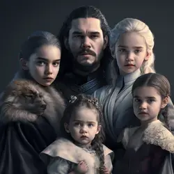 DAENERYS TARGARYEN, JON SNOW AND THEIR CHILDREN