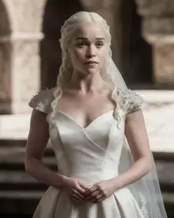 DAENERYS TARGARYEN BRIDE DRESS - INTELIGÊNCIA ARTIFICIAL