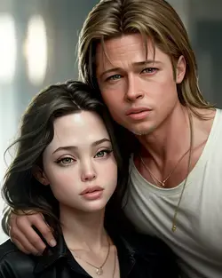 ANGELINA JOLIE AND BRAD PITT (TEENAGERS) - INTELIGÊNCIA ARTIFICIAL