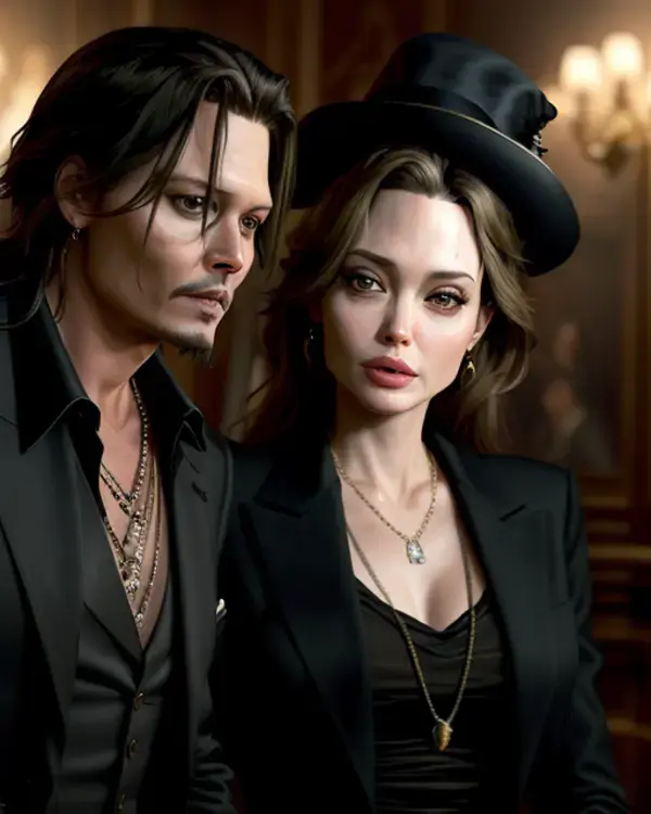 ANGELINA JOLIE AND JOHNNY DEPP - INTELIGÊNCIA ARTIFICIAL