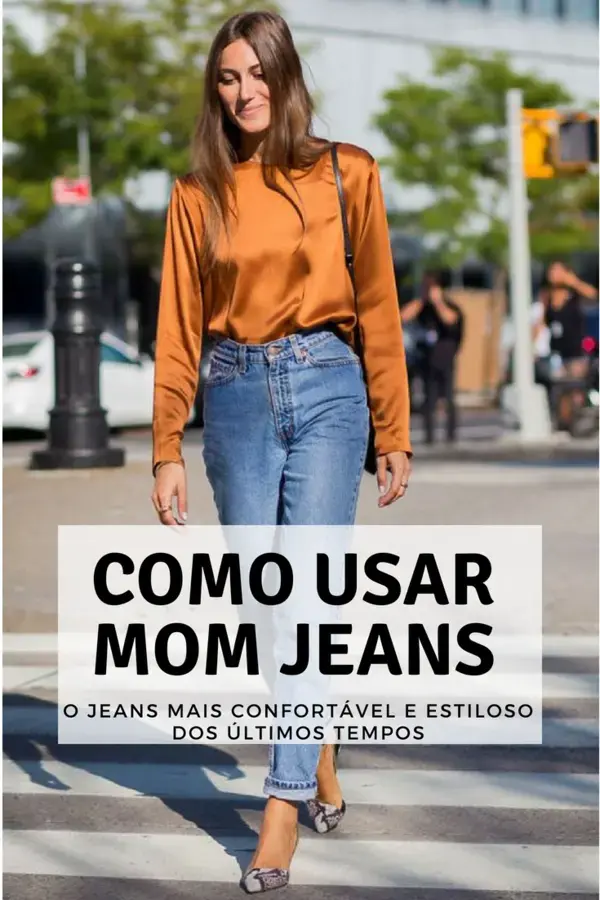 Look elegante com mom jeans