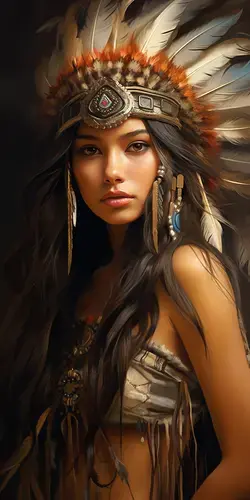 Portrait of an American Indian Woman