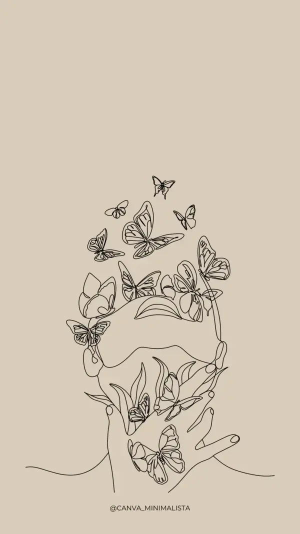 Background lineart IG @canva_minimalista