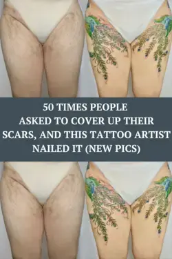 50 Times People Asked To Cover Up Their Scars, And This Tattoo Artist Nailed It (New Pics)