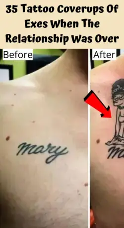 35 Tattoo Coverups Of Exes When The Relationship Was Over 