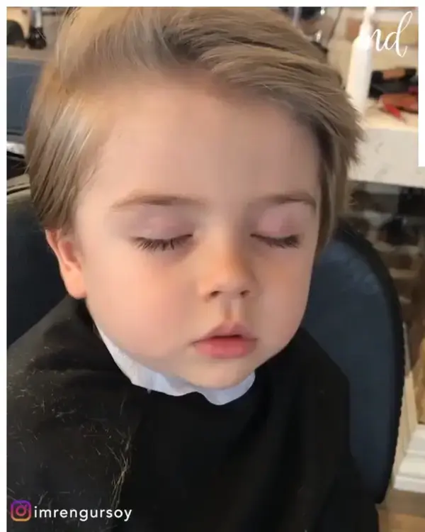 TODDLER GETTING A HAIRCUT