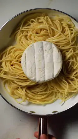 Brie Baked Spaghetti