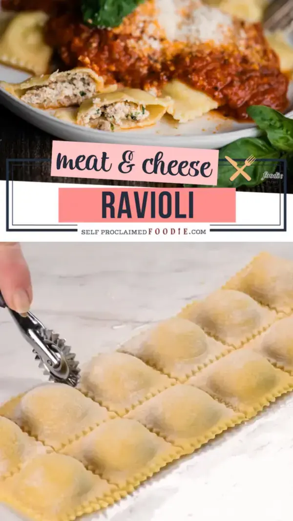 HOMEMADE MEAT AND CHEESE RAVIOLI