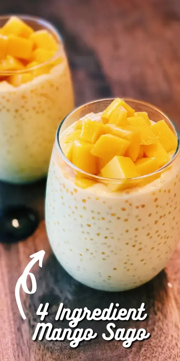 The BEST Creamy Mango Sago – Only 4 Ingredients!