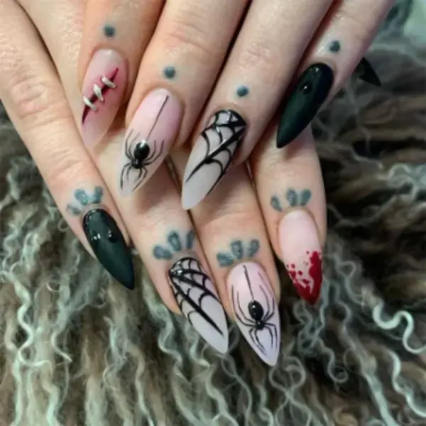 halloween nail art Nails Nail Art Nail Nail Designs Nail Polish Nail Ideas Nails Acrylic Nail Desig