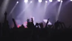Stock Video - Slow Motion Shot Of A Concert Crowd At Live Music Concert, Festival 