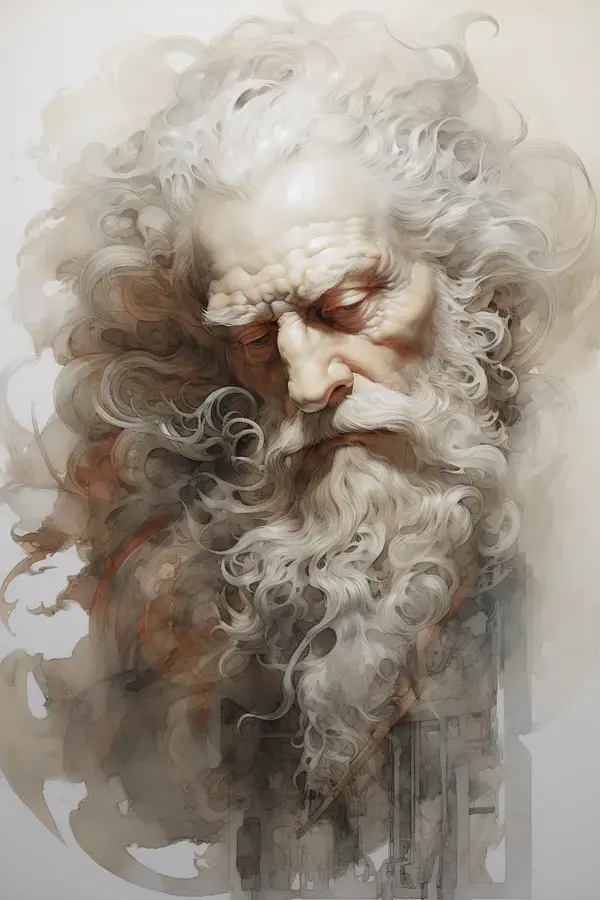 Portrait of an old man, midjourney