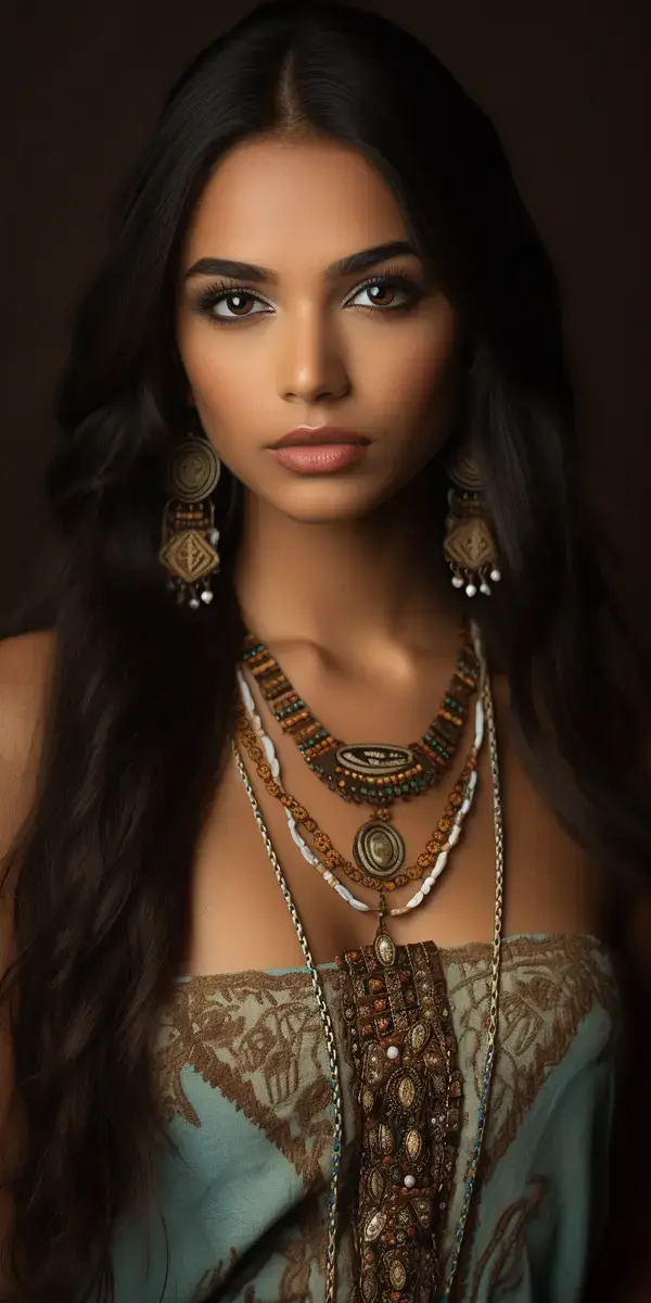 Portrait of a Beautiful Indian Woman