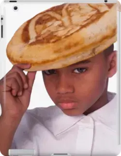 Little Black Boi With A Pancake On His Head Meme. Ipad Snap Case by RedMemes