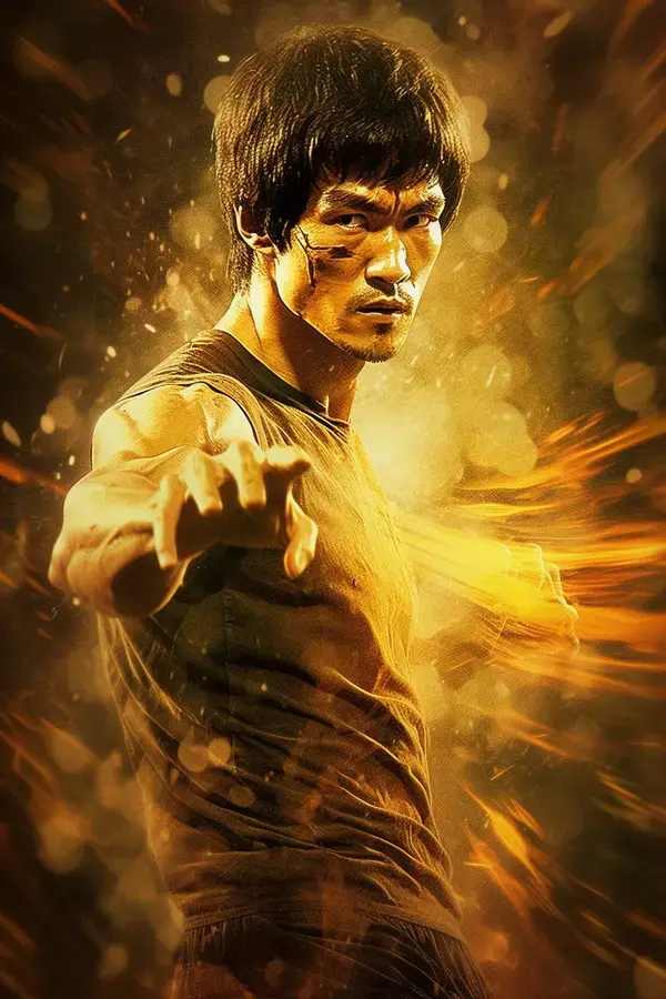 Imagem full hd Bruce lee para quadros A4 ou papel de paredes.