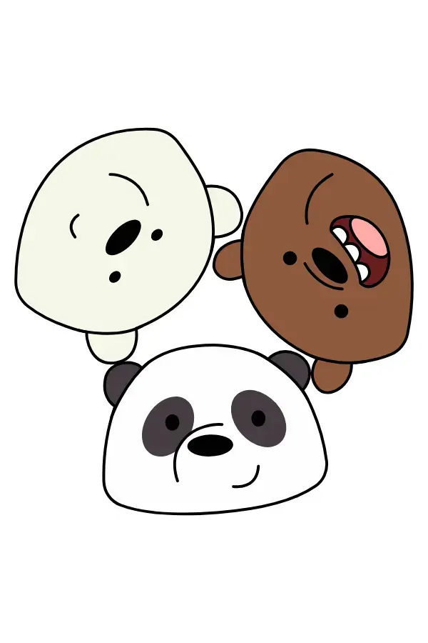 We Bare Bears Looks at You Sticker