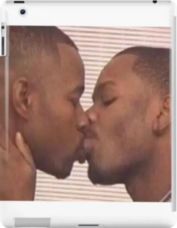 Black Men Kissing iPad Snap Case by yeeyeeinthechat