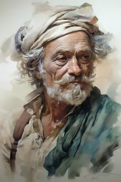 Portrait of a man, midjourney