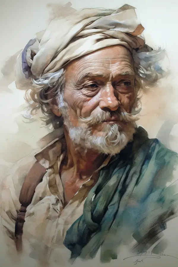 Portrait of a man, midjourney